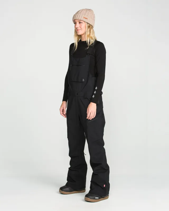 Women's Ash Stretch Gore Bib made by Volcom