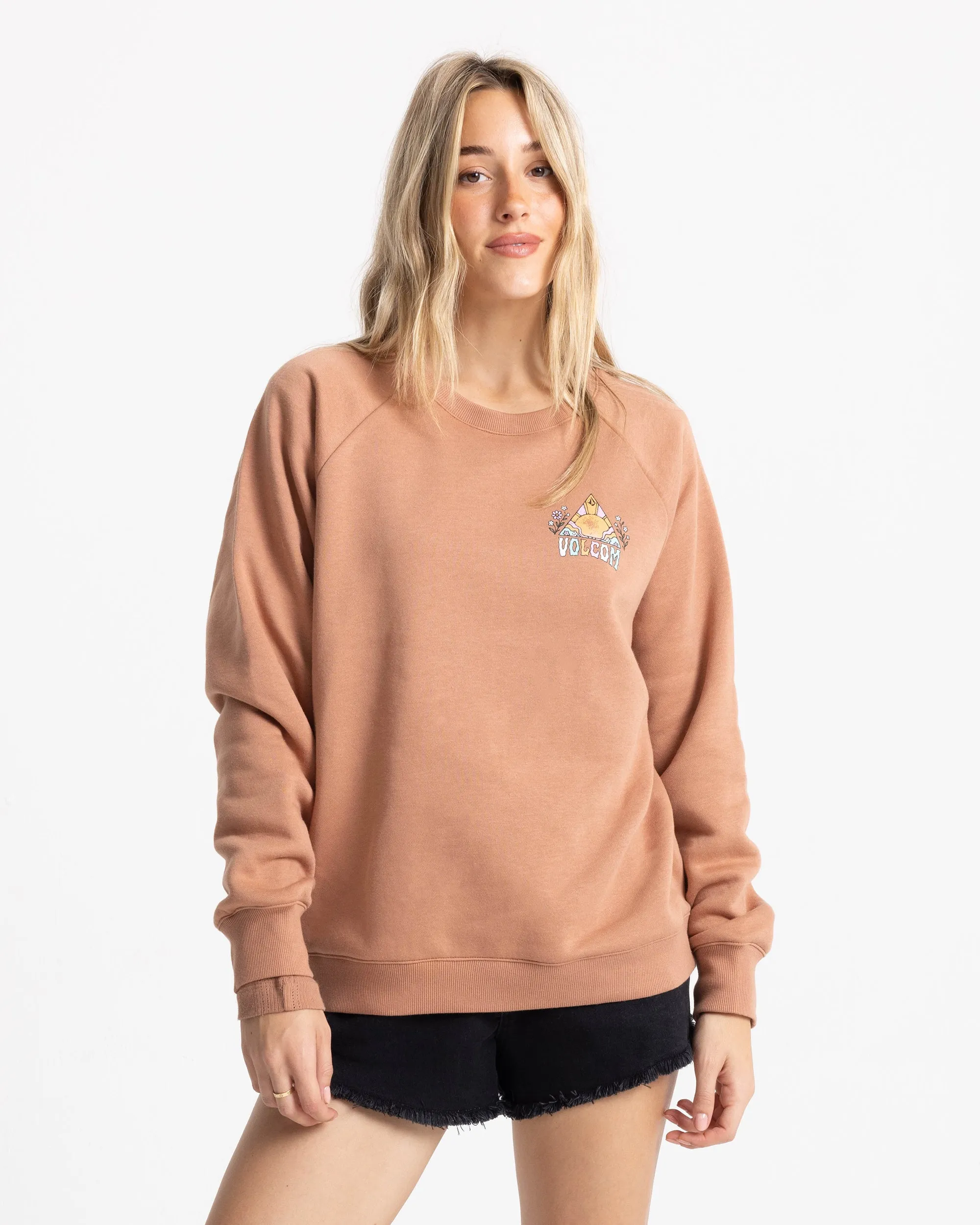 Women's Stone Magic Boyfriend Crew sold by Volcom