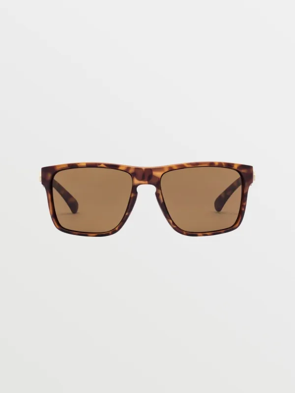 Trick Sunglasses - Matte Tort/Bronze sold by Volcom