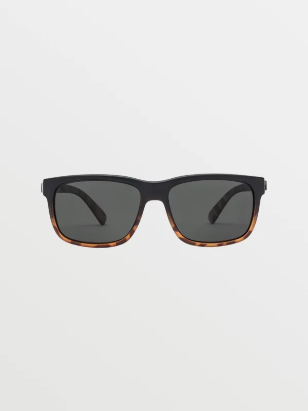 Wig Sunglasses - Matte Darkside/Gray Polar sold by Volcom