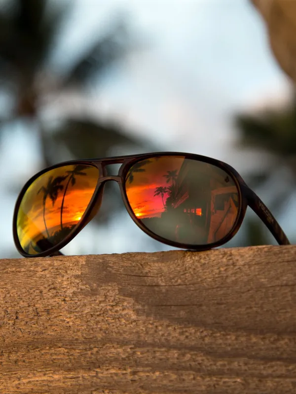 Stoke Sunglasses - Matte Tort/Bronze Polar sold by Volcom