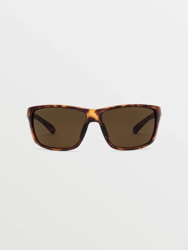 Roll Sunglasses - Matte Tort/Bronze sold by Volcom