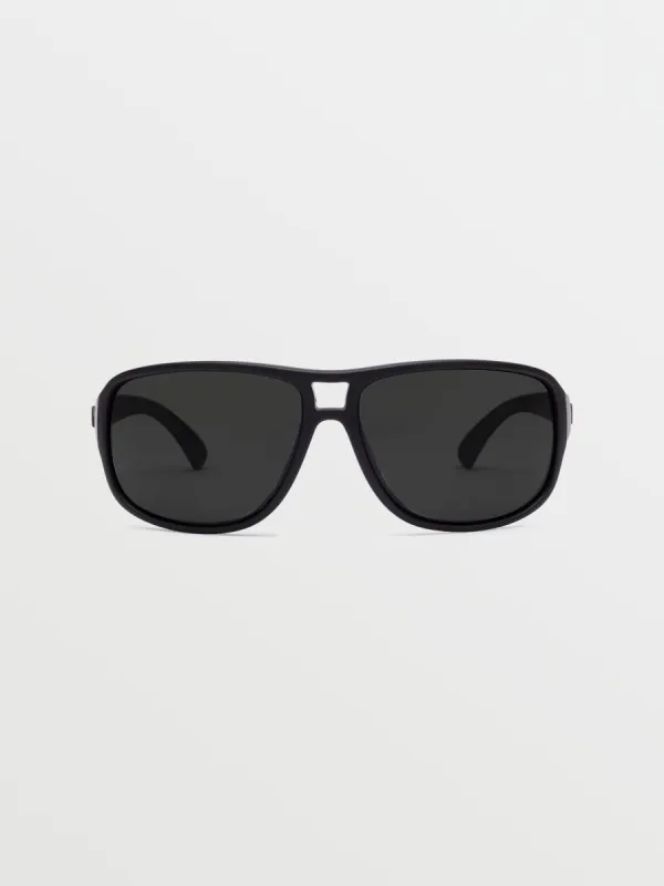 Stoke Sunglasses - Matte Black/Gray Polar sold by Volcom