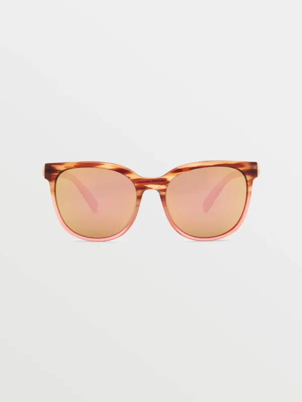 Garden Sunglasses - Gloss Punk Tort/Bronze Champagne Chrome sold by Volcom