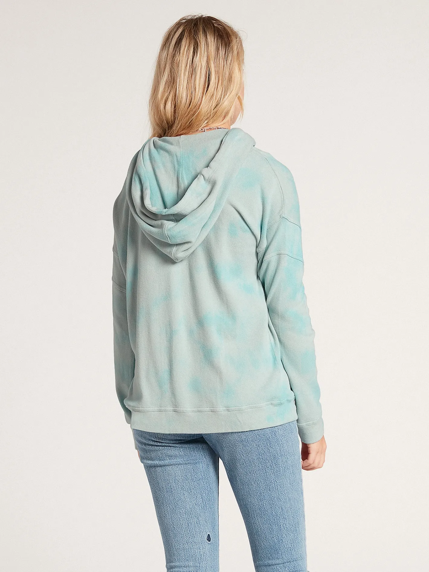 Lived In Lounge Zip Hoodie - Blue Fog sold by Volcom product image thumbnail 2