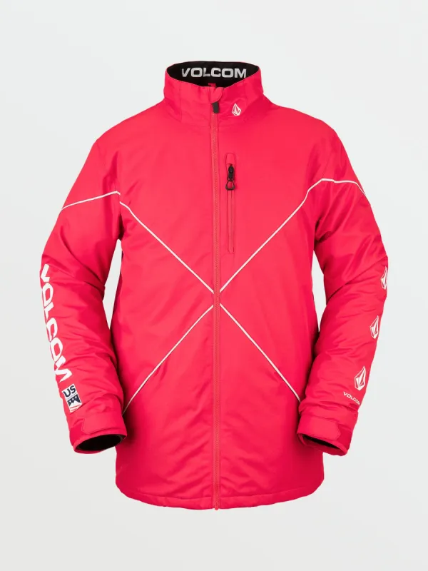 No Hood X Jacket - USST Red (2022) sold by Volcom