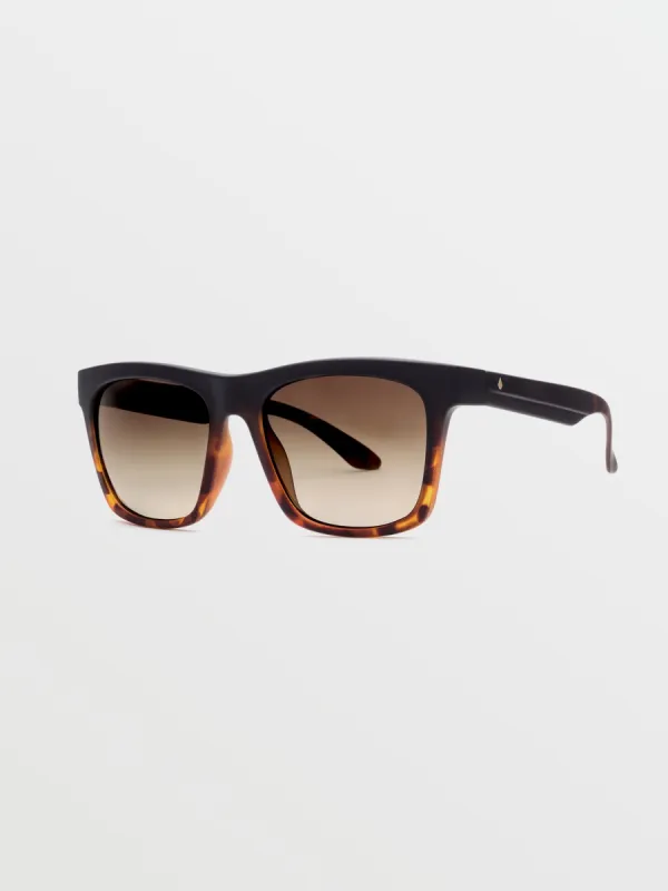 Jewel Sunglasses - Matte Darkside/Bronze Fade Polar sold by Volcom