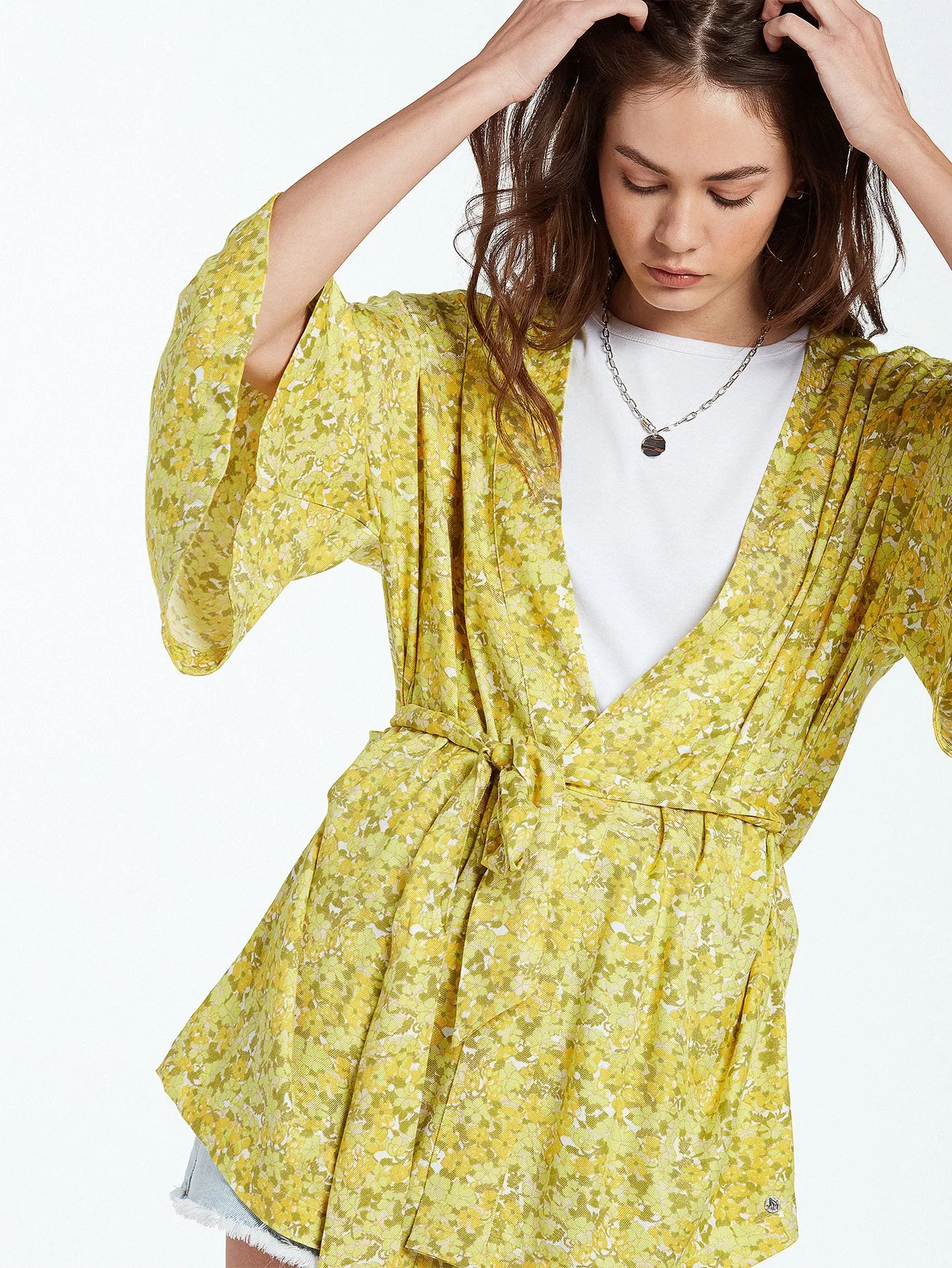 Wanna Have Sun Robe - Lime sold by Volcom