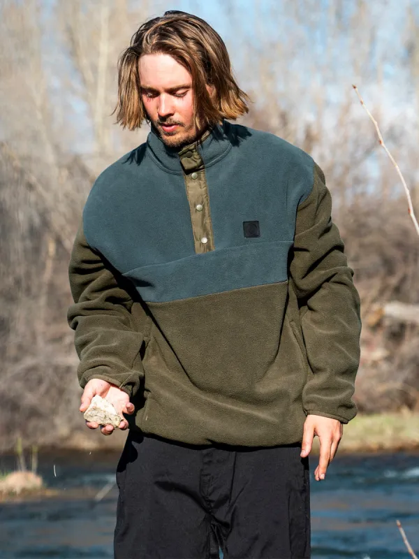 Error92 Mock Neck Pullover Sweatshirt - Bison sold by Volcom