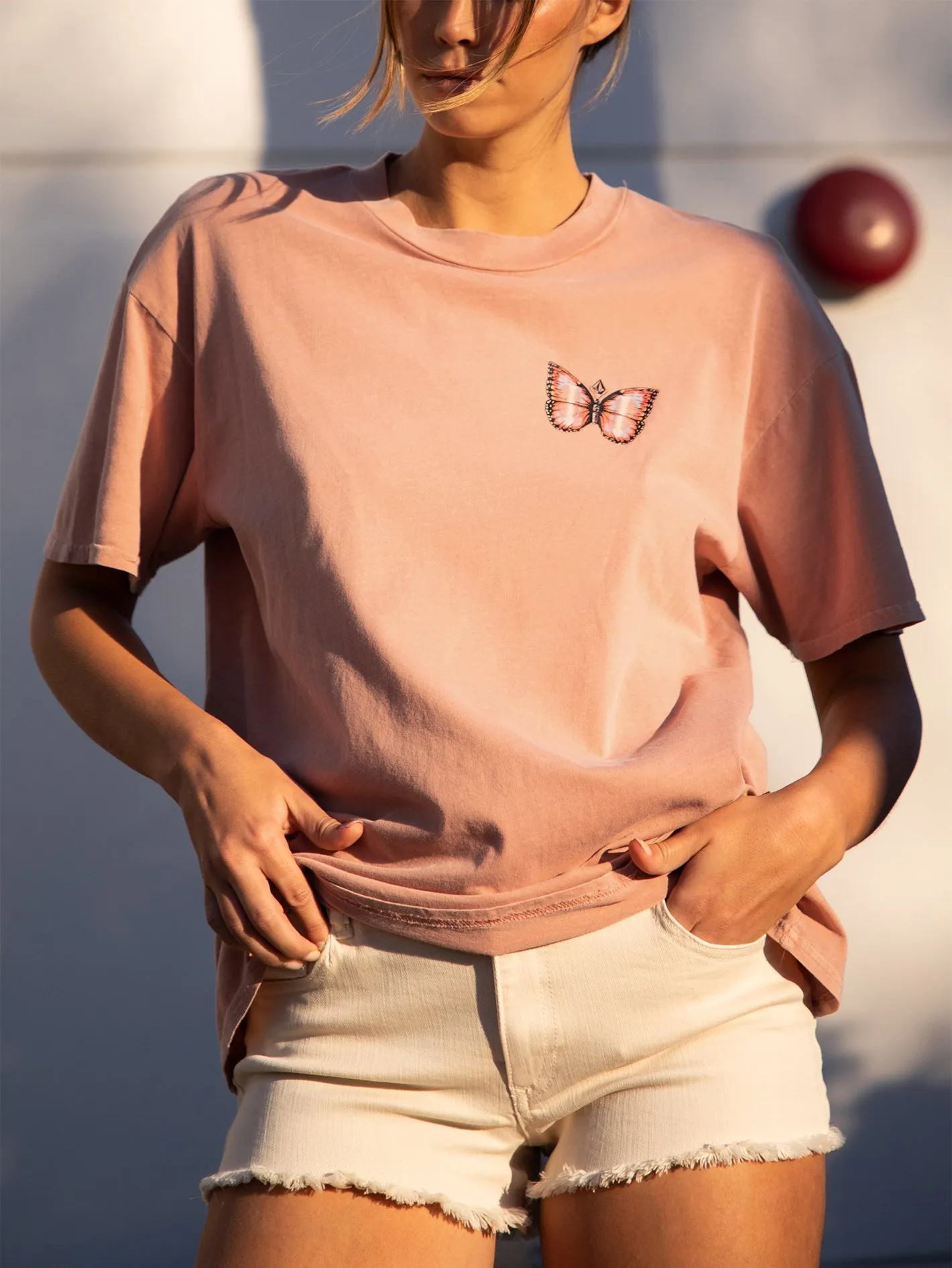 Stones Throw Short Sleeve Tee - Clay sold by Volcom product image thumbnail 2