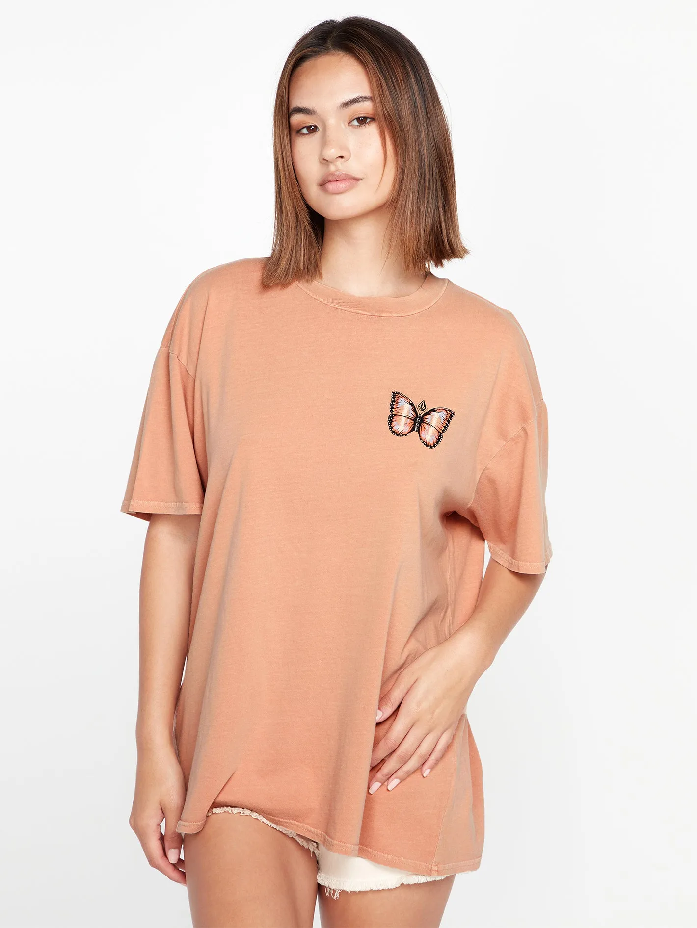 Stones Throw Short Sleeve Tee - Clay sold by Volcom product image thumbnail 5