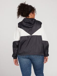 Wind Stoned Windbreaker Plus Size - Black White sold by Volcom