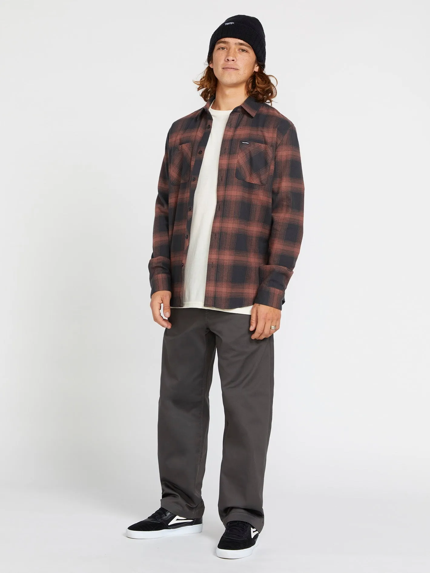 Netastone Flannel Long Sleeve Shirt - Stealth sold by Volcom product image thumbnail 3