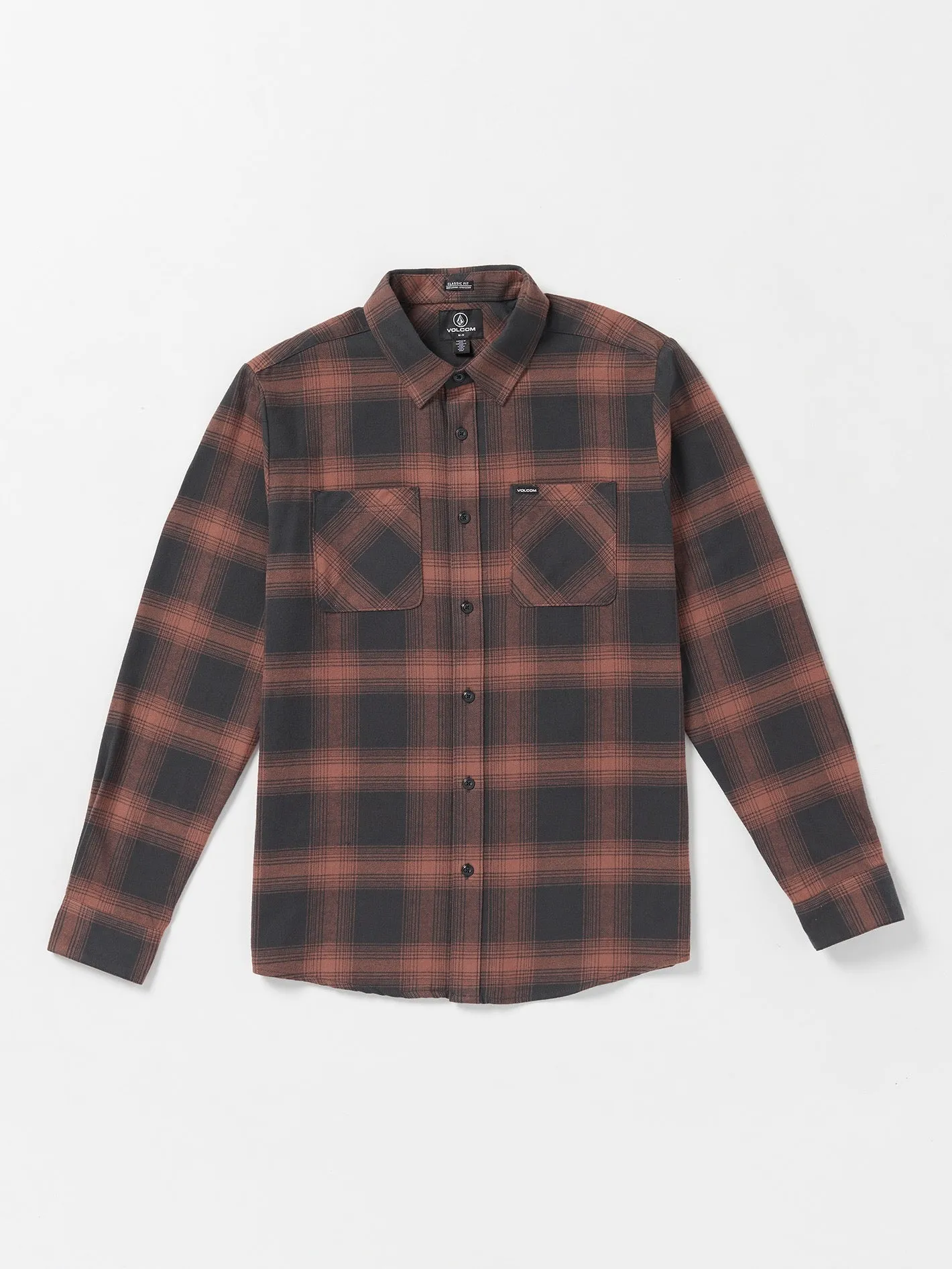 Netastone Flannel Long Sleeve Shirt - Stealth sold by Volcom product image thumbnail 5