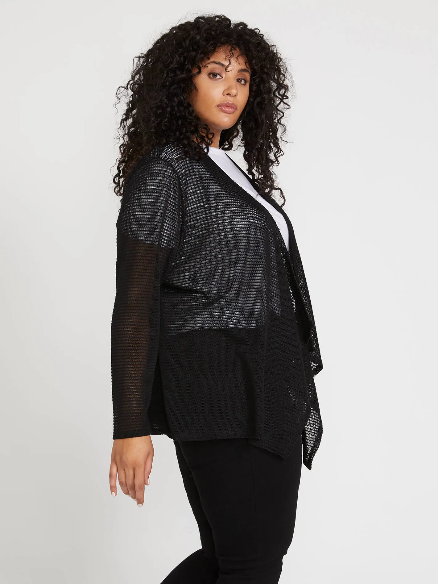 Go Go Wrap Plus Size Cardigan - Black sold by Volcom product image thumbnail 3