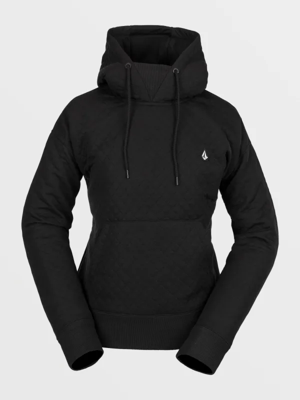 Womens V.Co Air Layer Thermal Hoodie - Black sold by Volcom