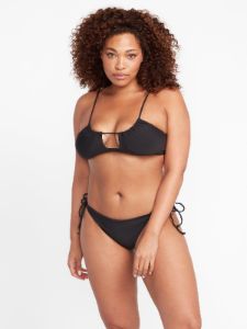 Simply Seamless Scoop Bikini Top - Black sold by Volcom