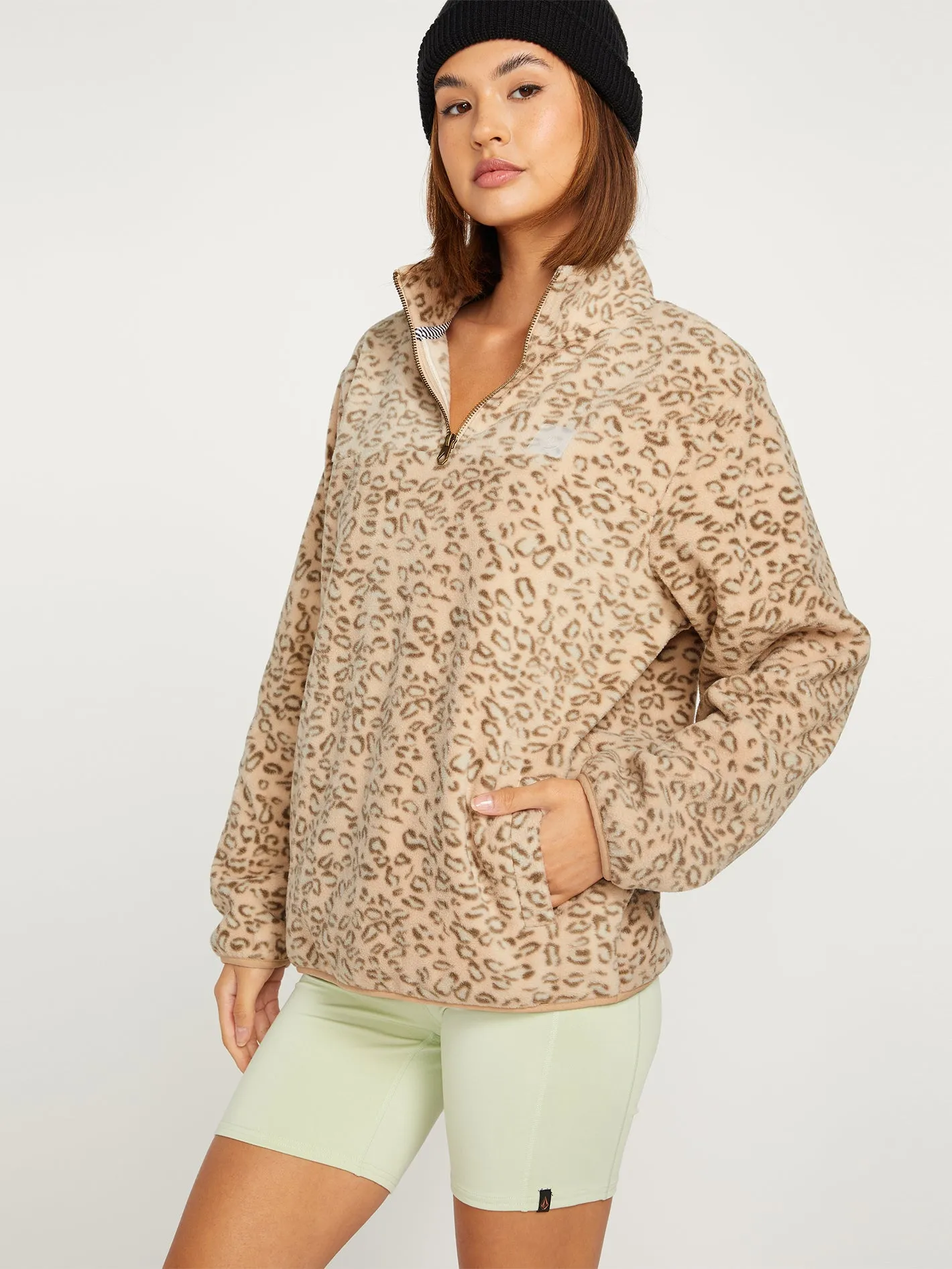 Pheelin It Mock Neck - Leopard sold by Volcom product image thumbnail 5