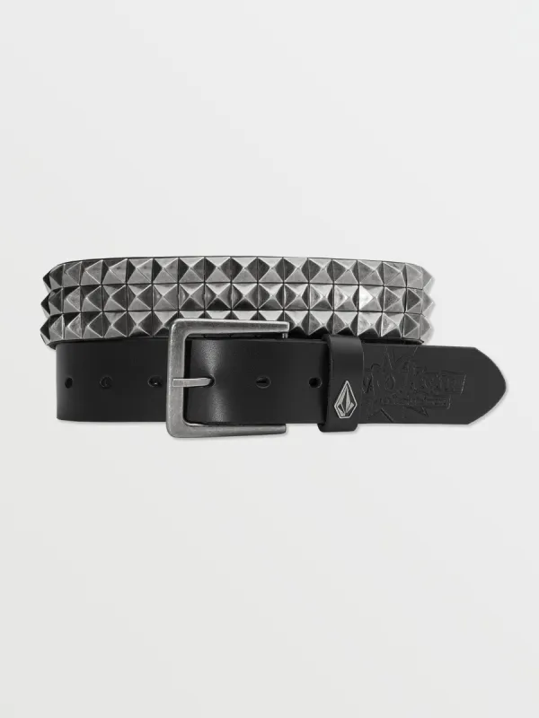 Volcom Entertainment Leather Belt - Black made by Volcom