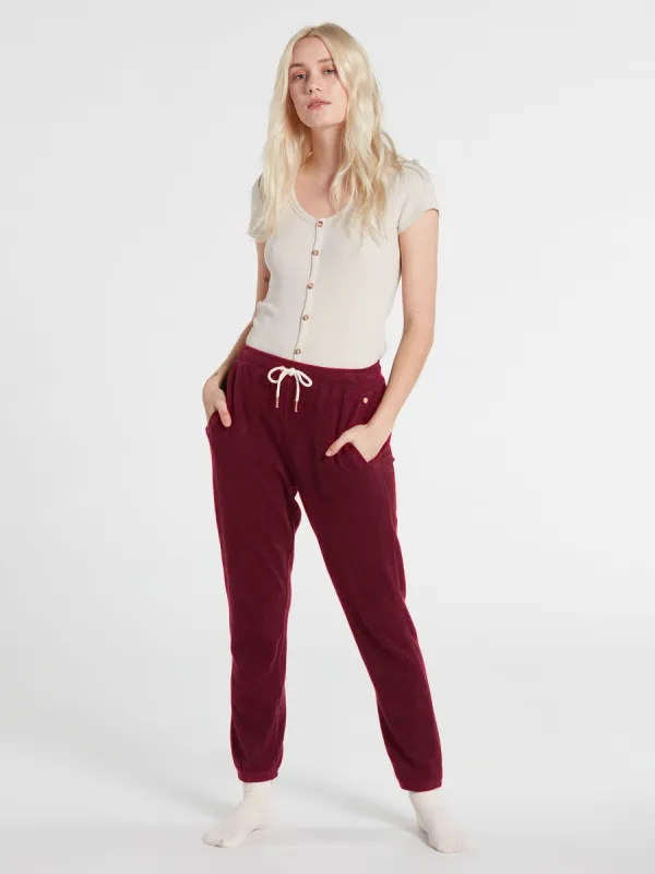 Lived In Lounge Fleece Pant - Bark Brown sold by Volcom