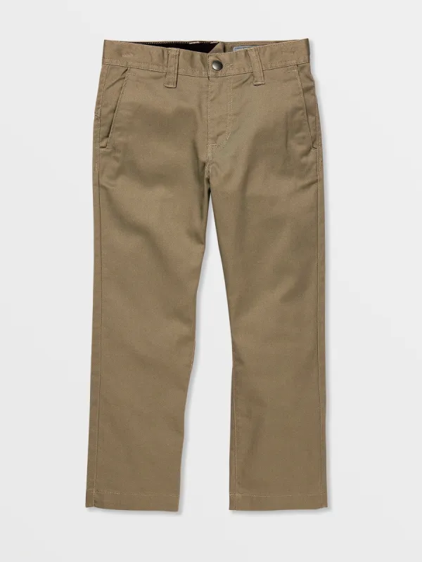 Little Boys Frickin Modern Stretch Chino Pants - Khaki sold by Volcom