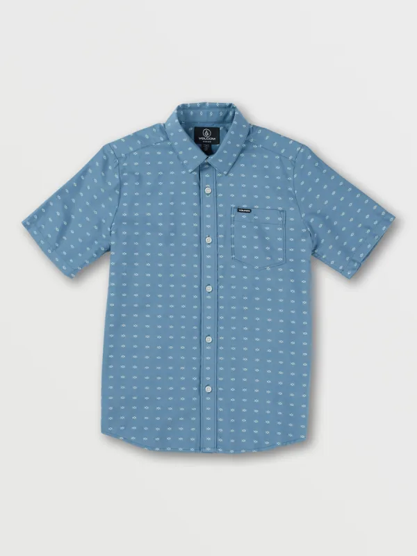 Big Boys Stone Mags Short Sleeve Shirt - Slate Blue sold by Volcom