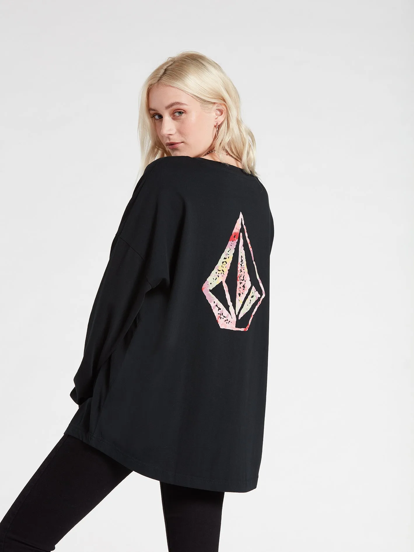 Iconic Stones Long Sleeve Tee - Black sold by Volcom product image thumbnail 4