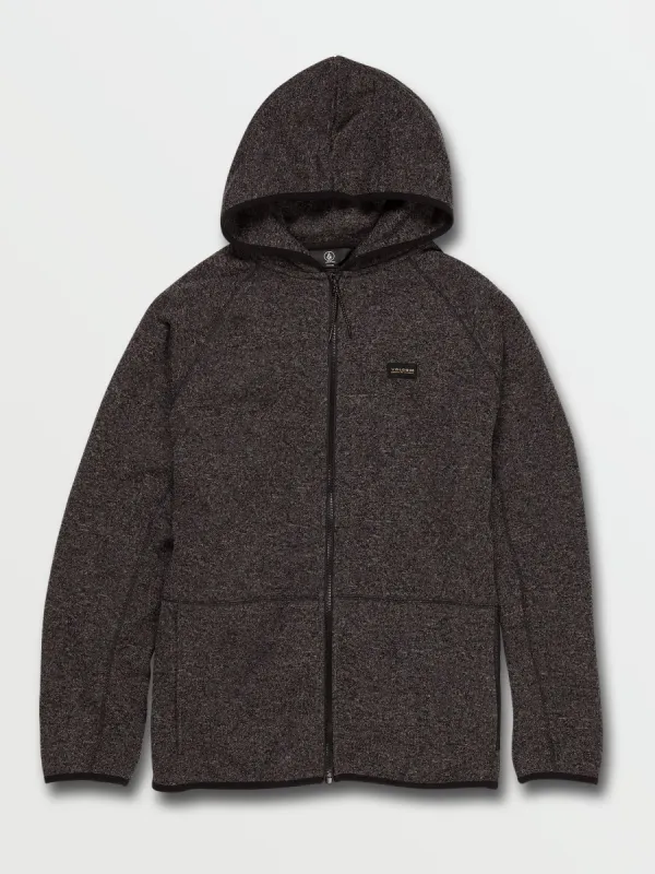 Exert Zip Hoodie - Heather Black sold by Volcom