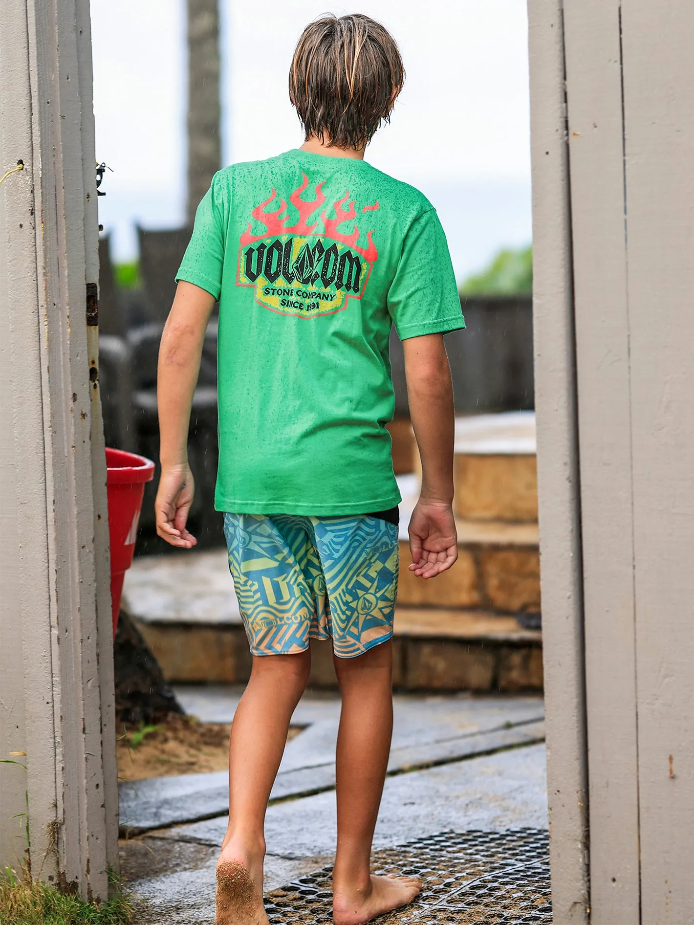 Big Boys Heater Short Sleeve Tee - Jungle Green sold by Volcom product image thumbnail 2