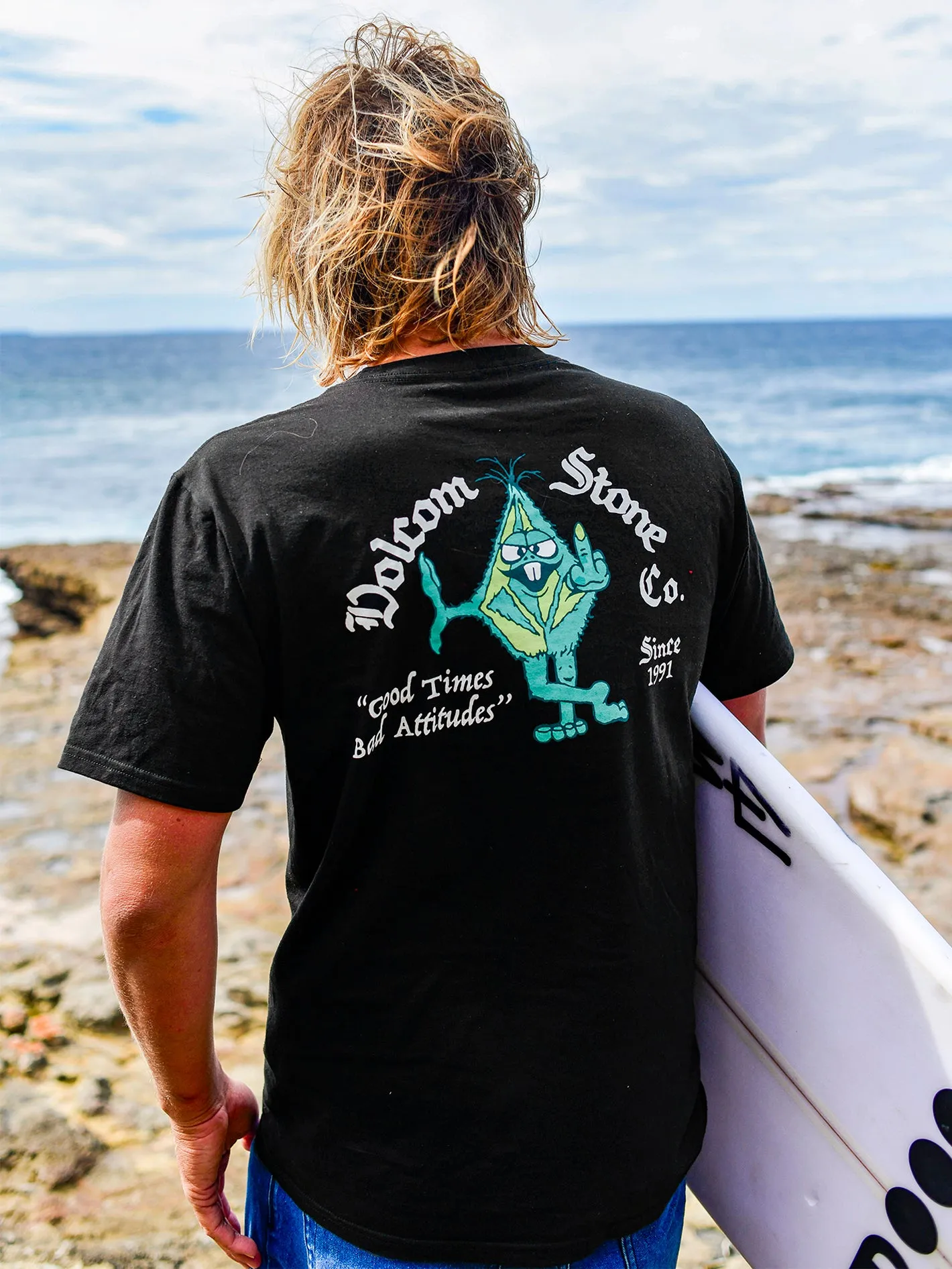 Party Of 1 Short Sleeve Tee - Black sold by Volcom