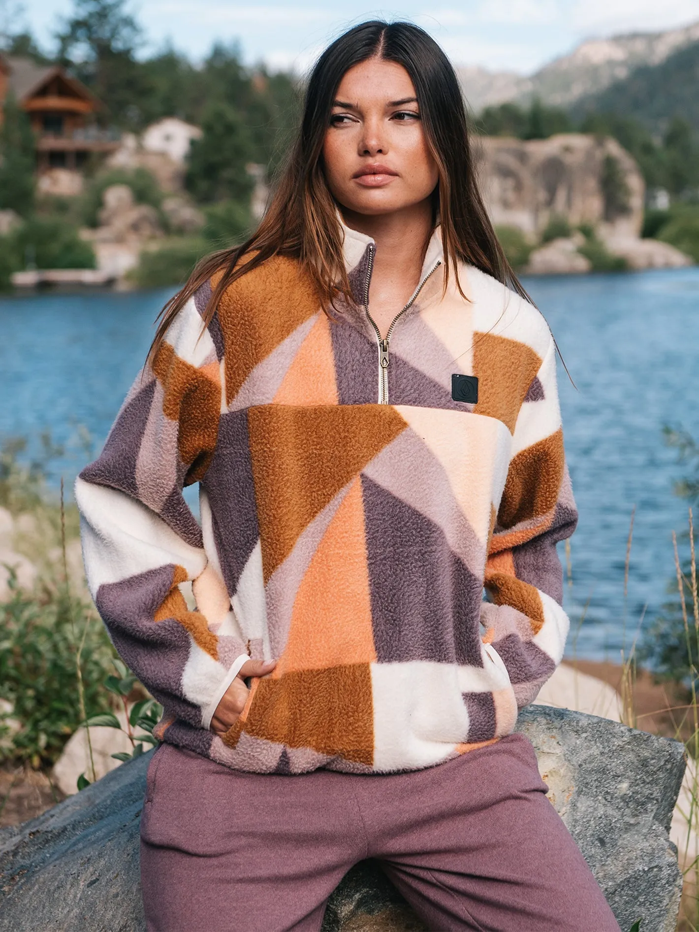 Pheelin It Mock Neck Sweatshirt - Multi sold by Volcom product image thumbnail 2