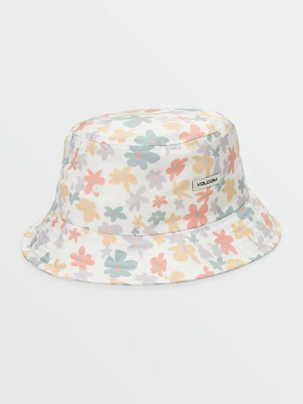 Girls Little Groovy Bucket Hat - Star White sold by Volcom