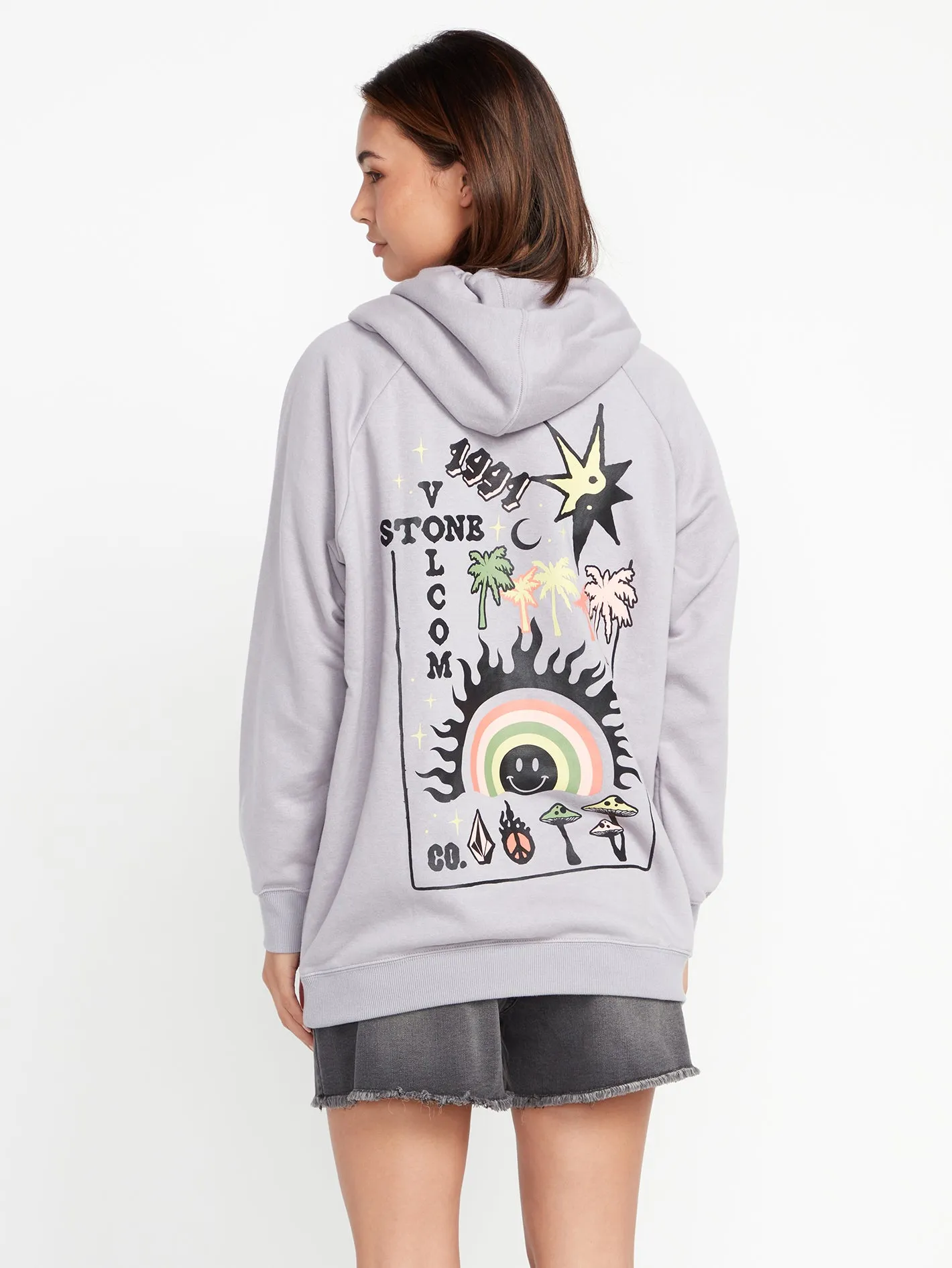 Truly Stoked Boyfriend Pullover Sweatshirt - Moonbeam sold by Volcom product image thumbnail 4