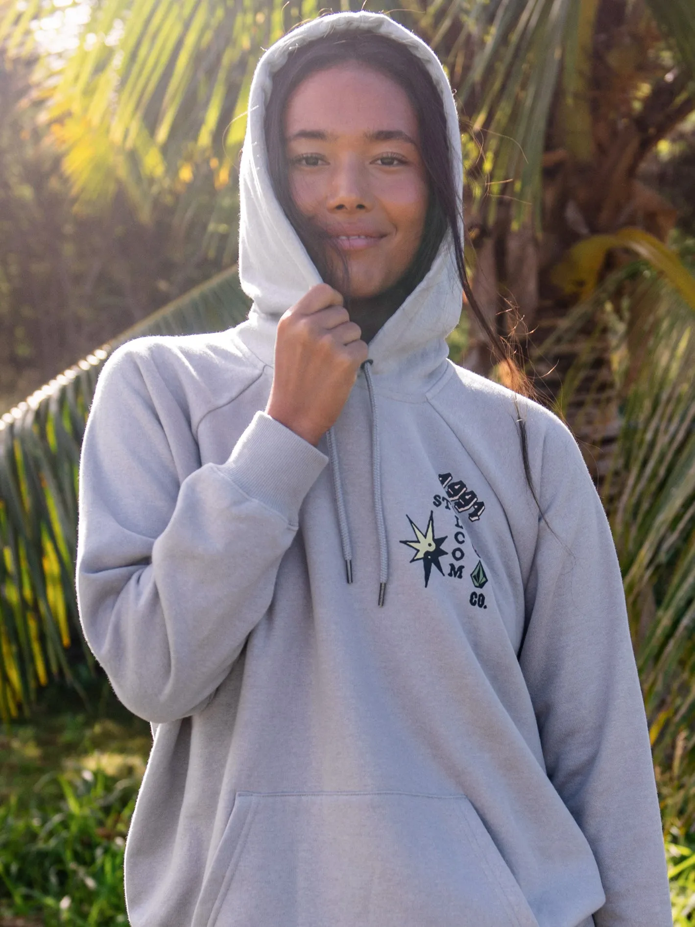 Truly Stoked Boyfriend Pullover Sweatshirt - Moonbeam sold by Volcom product image thumbnail 2
