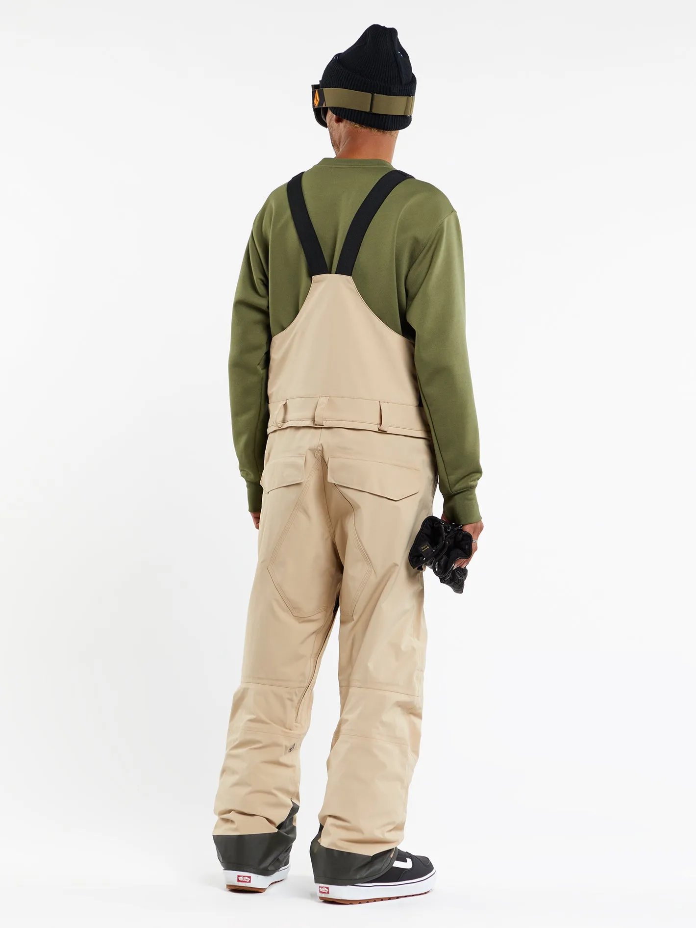 Mens Rain Gore-Tex Bib Overalls - Khakiest sold by Volcom product image thumbnail 2