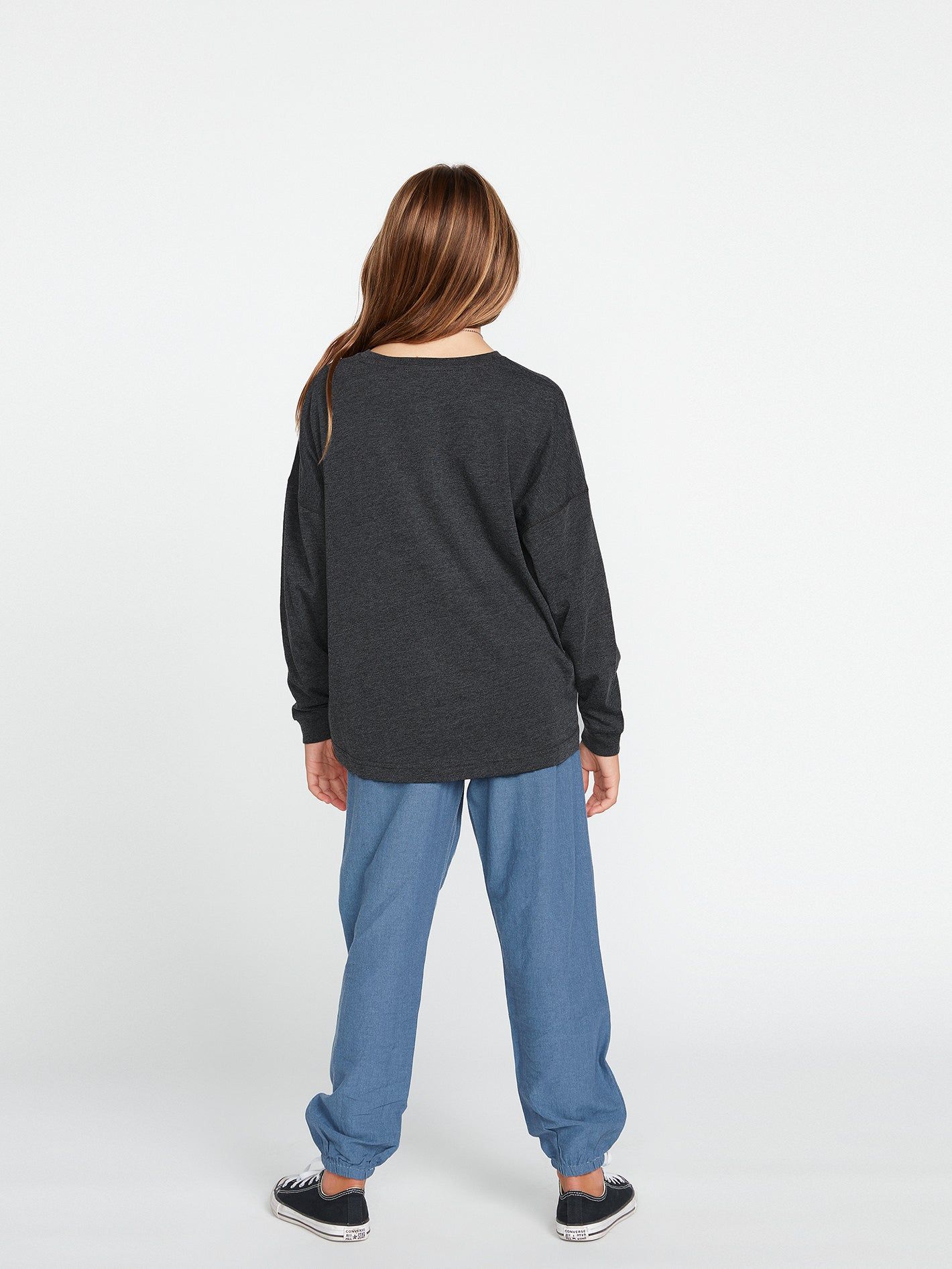 Girls Werkin Doubles Long Sleeve Tee - Black sold by Volcom product image thumbnail 2