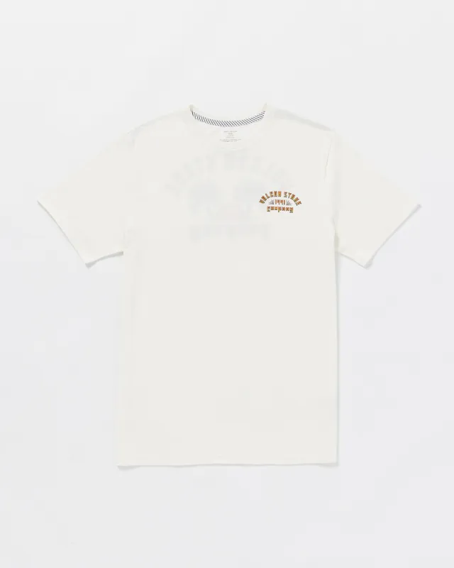 Inflames Short Sleeve Tee - Off White sold by Volcom