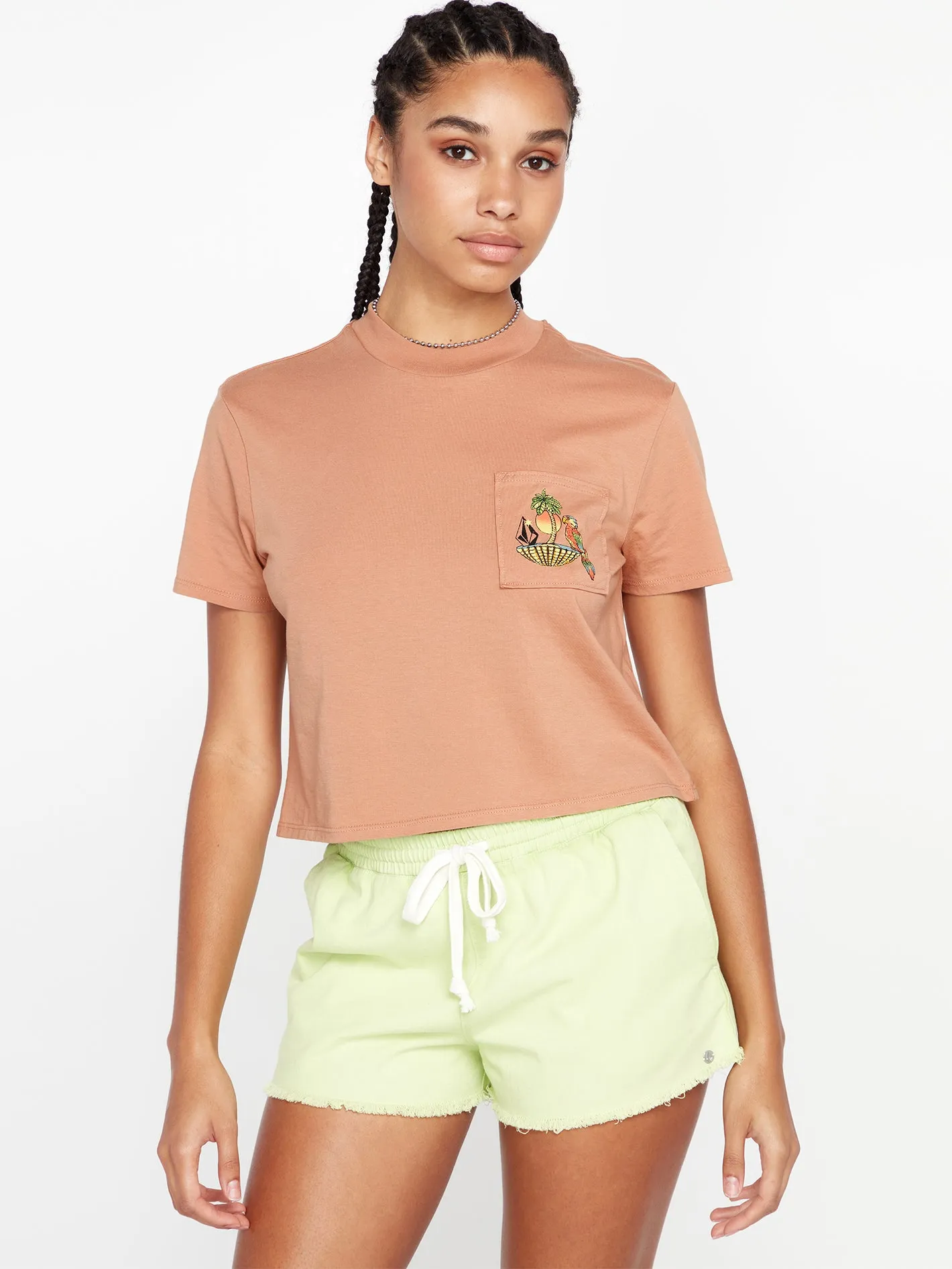 Pocket Dial Short Sleeve Tee - Clay sold by Volcom product image thumbnail 3