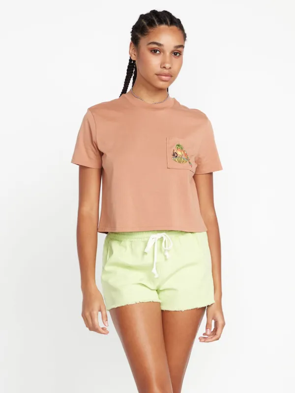 Pocket Dial Short Sleeve Tee - Clay sold by Volcom