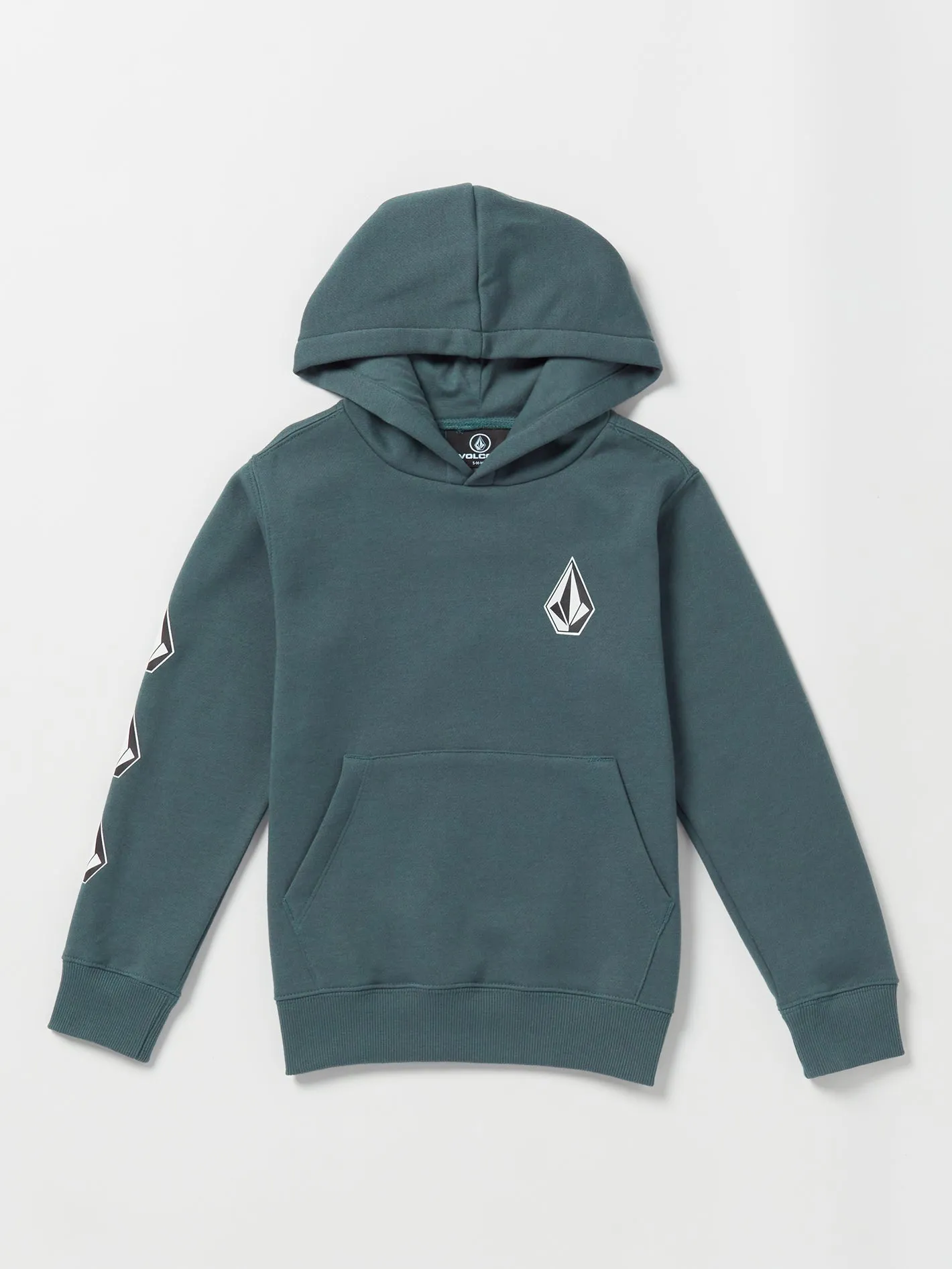 Little Boys Iconic Stone Hoodie - Dark Slate sold by Volcom