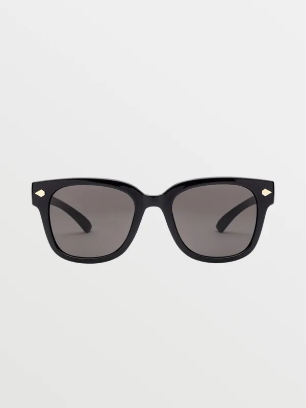 Freestyle Sunglasses - Gloss Black/Gray sold by Volcom