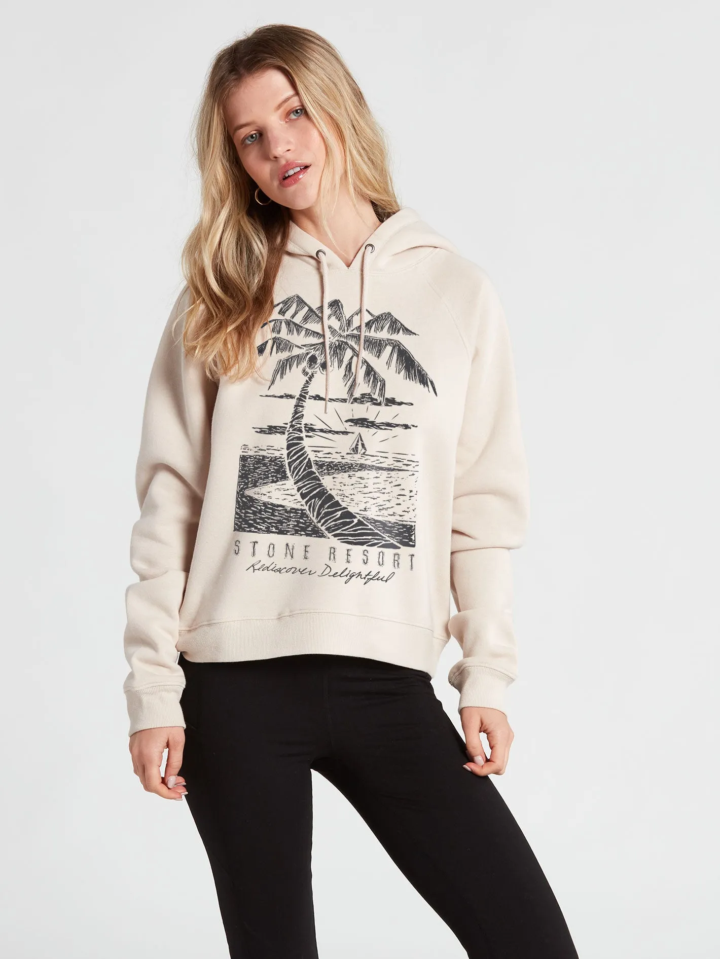 Truly Stokin Hoodie - Bone sold by Volcom