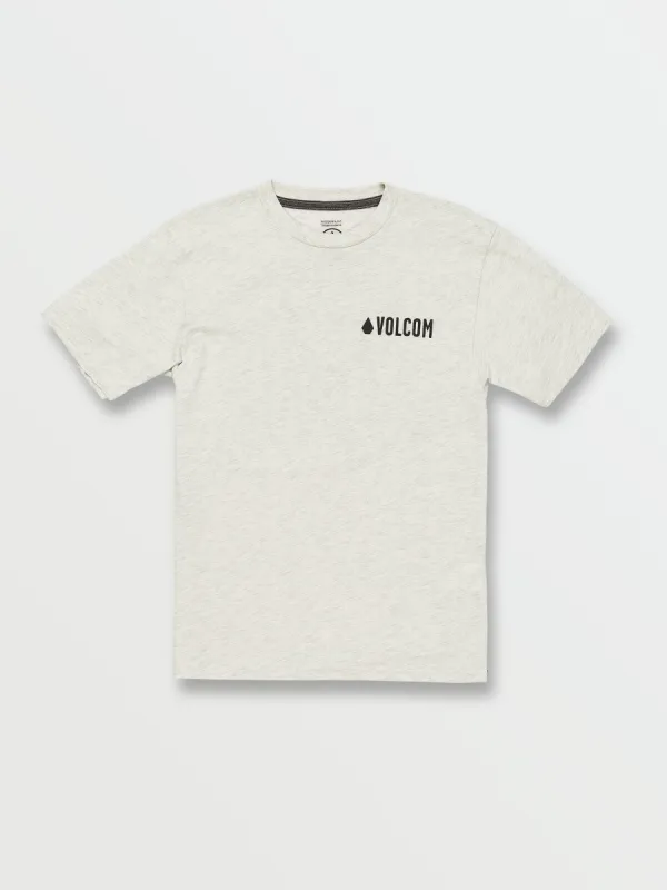 Big Boys Print Fill Short Sleeve Tee - Bone Heather sold by Volcom