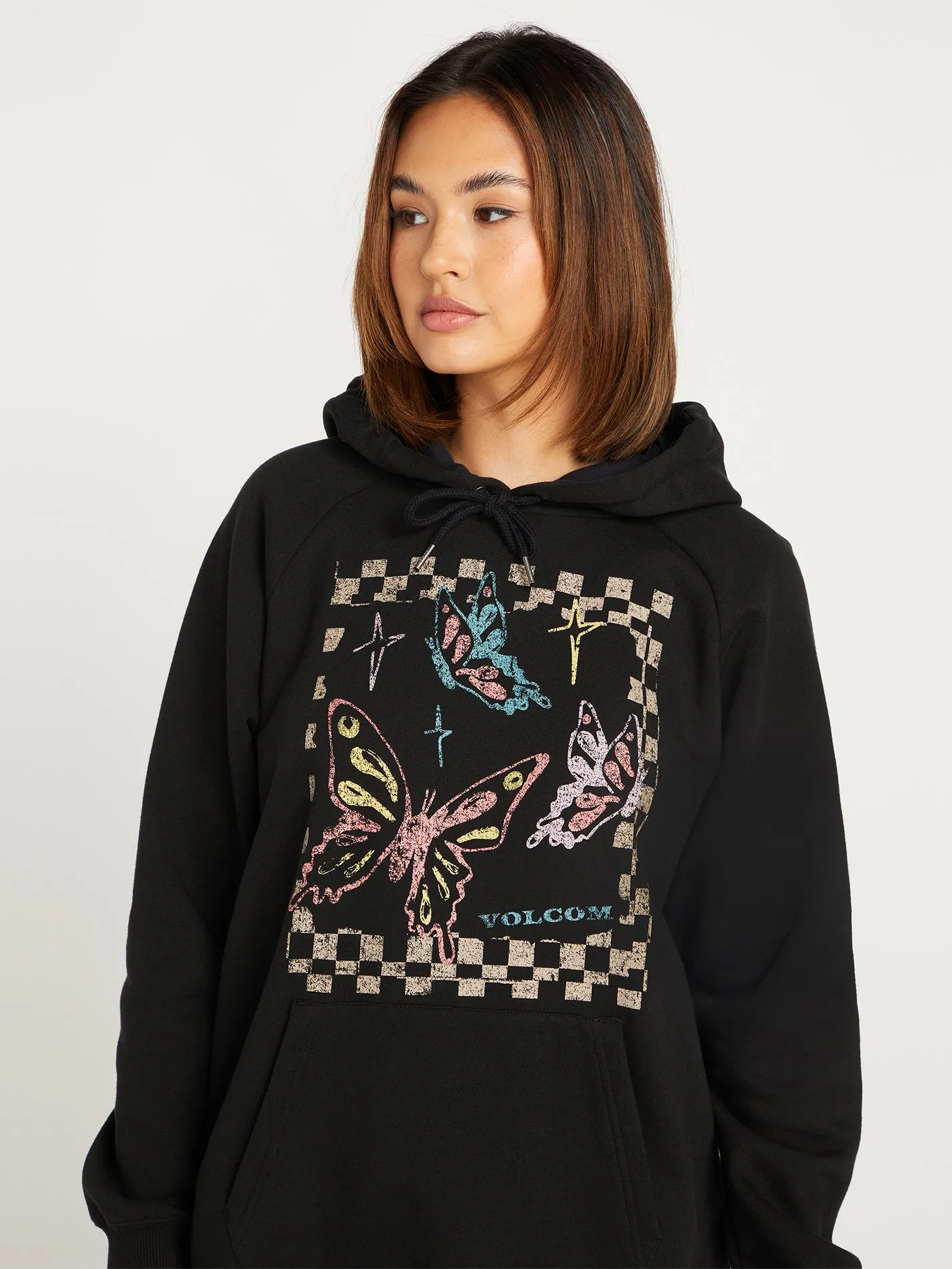 Truly Stoked Boyfriend Hoodie - Black sold by Volcom product image thumbnail 2