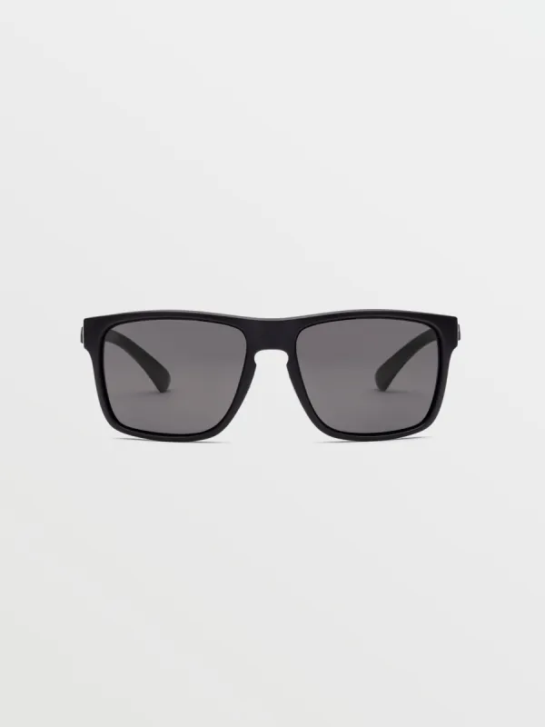 Trick Sunglasses - Matte Black/Gray Polar sold by Volcom