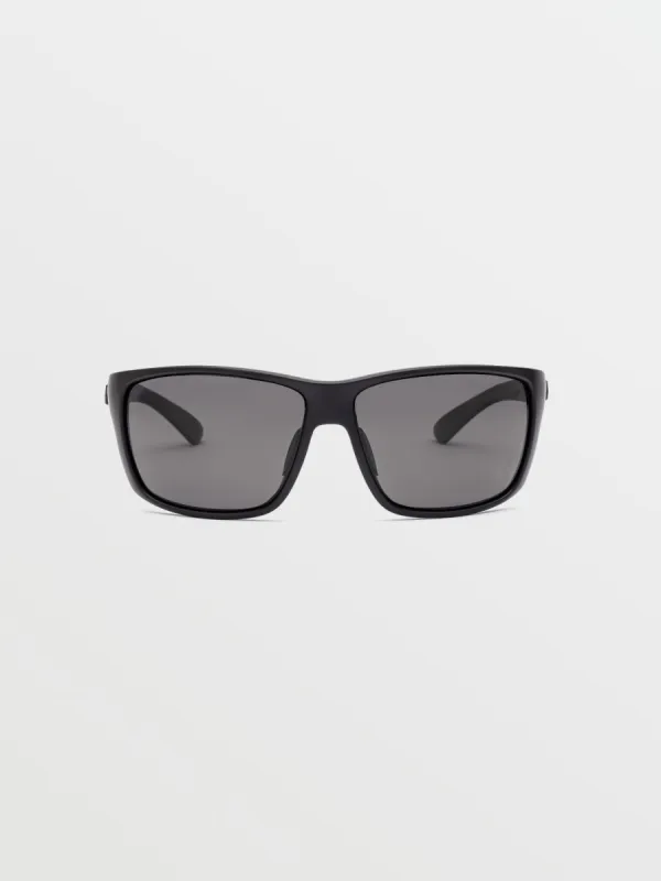 Roll Sunglasses - Matte Black/Gray Polar sold by Volcom