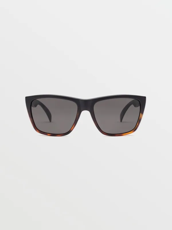 Plasm Sunglasses - Matte Darkside/Gray Polar sold by Volcom