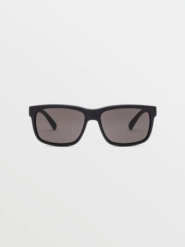Wig Sunglasses - Matte Black/Gray sold by Volcom