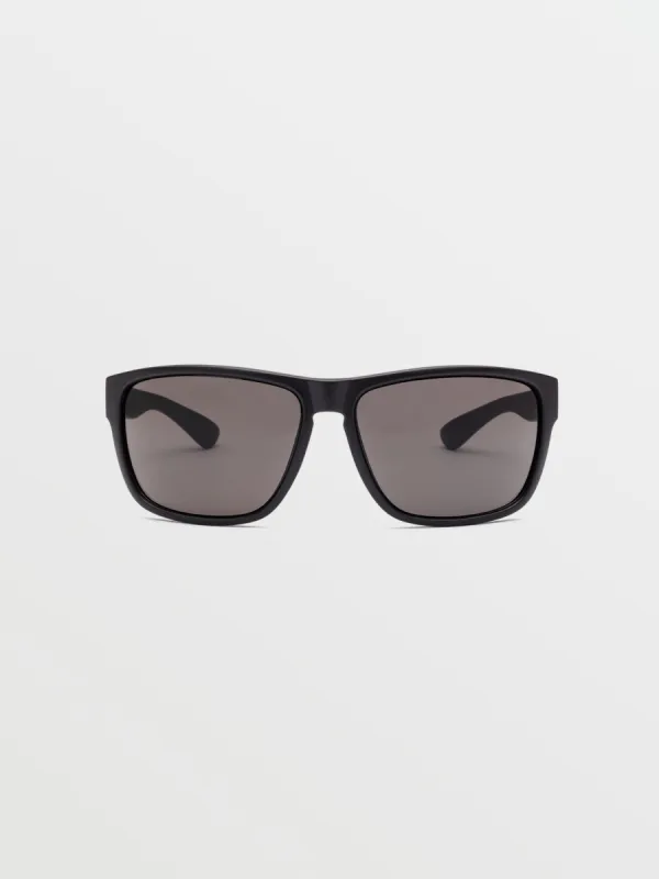 Baloney Sunglasses - Matte Black/Gray sold by Volcom