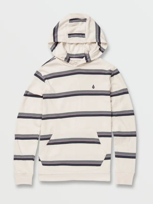 Big Boys Outstoned Hooded Long Sleeve Shirt - Whitecap Grey sold by Volcom